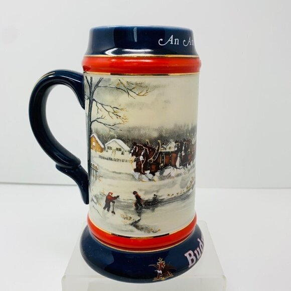 Budweiser An American Tradition Beer Vintage Ceramic Beer Stein Ceramarte Brazil - Picture 4 of 11